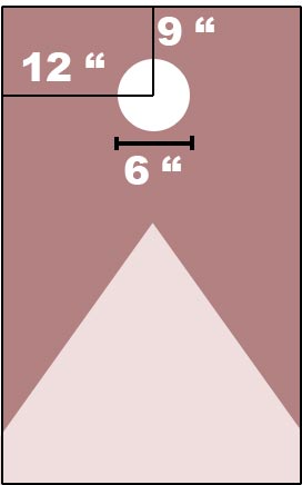 exact position of cornhole hole